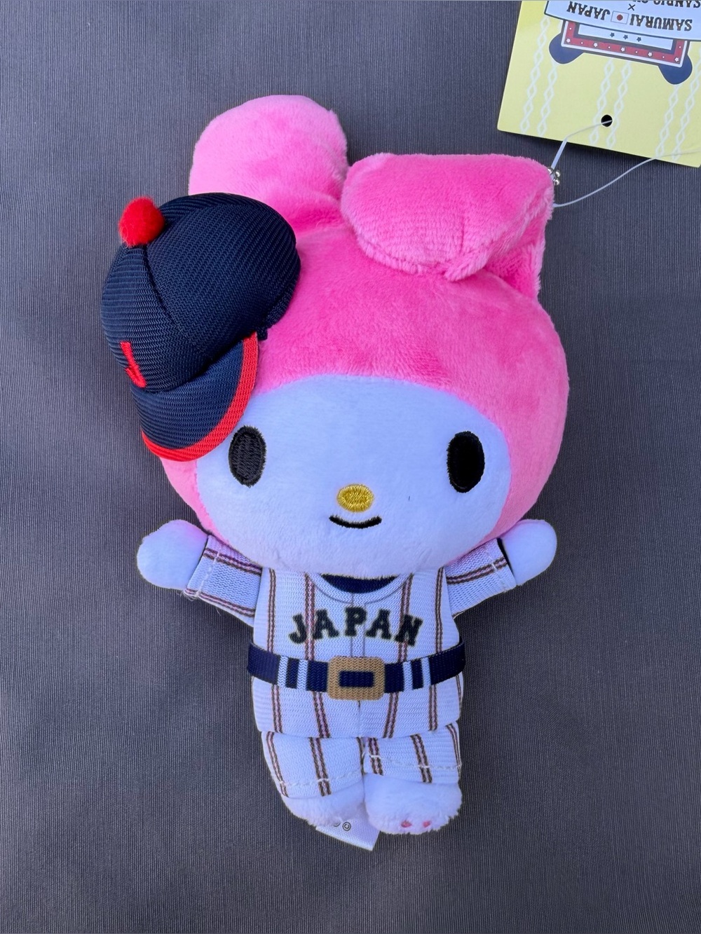 Sanrio X  Samurai Japan My Melody with baseball outfits plush/keychain